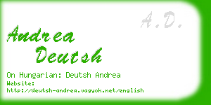 andrea deutsh business card